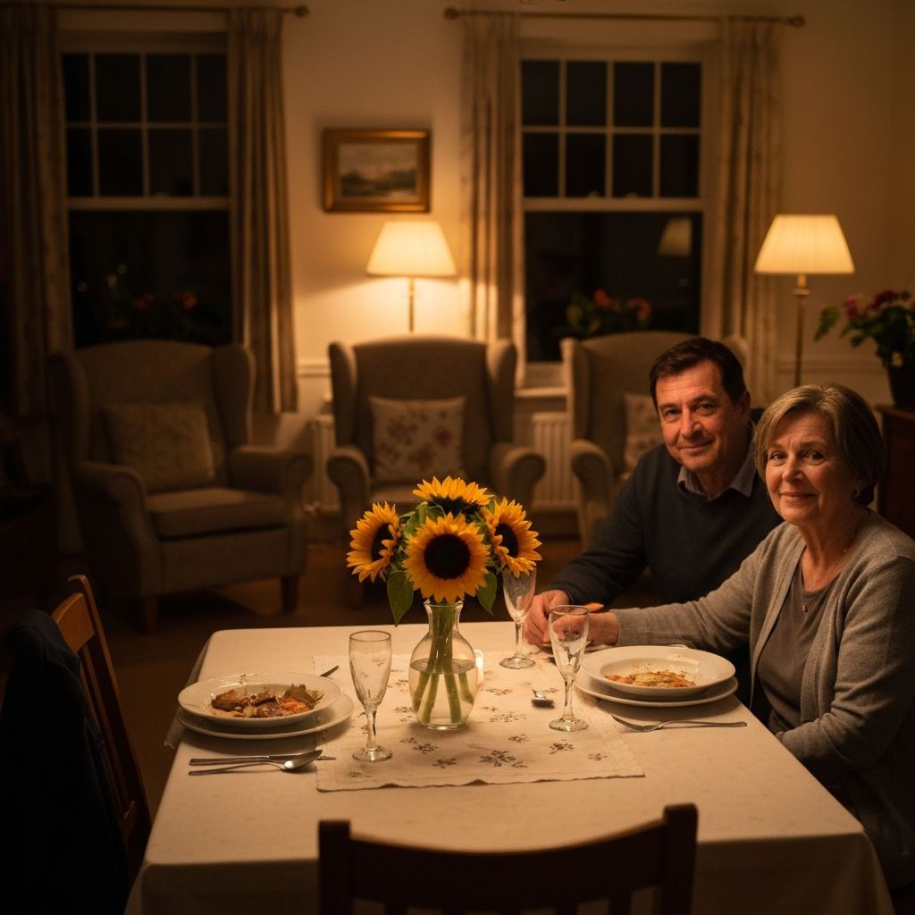 Kvällsmåltid i hemmiljö